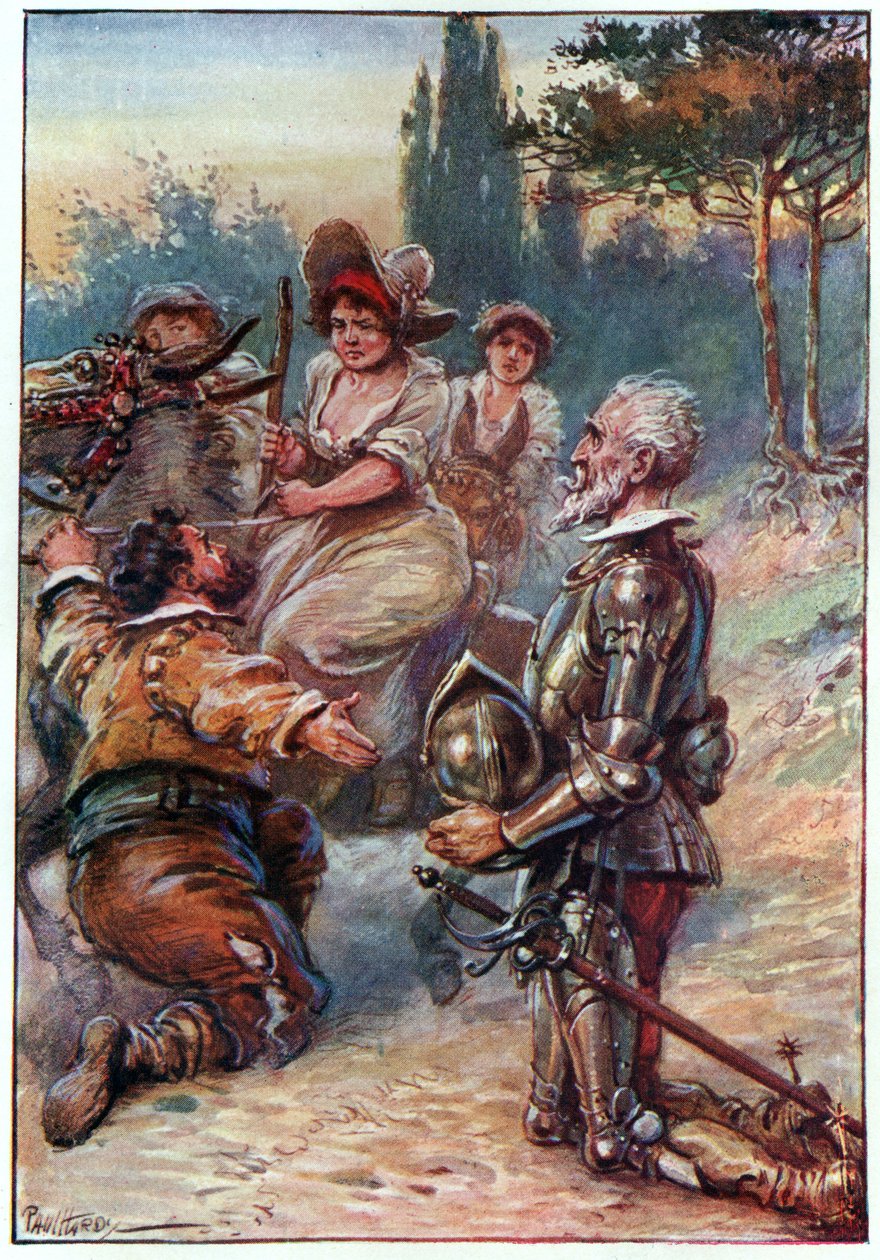 Královna a princezna a vévodkyně krásy, ilustrace z 
