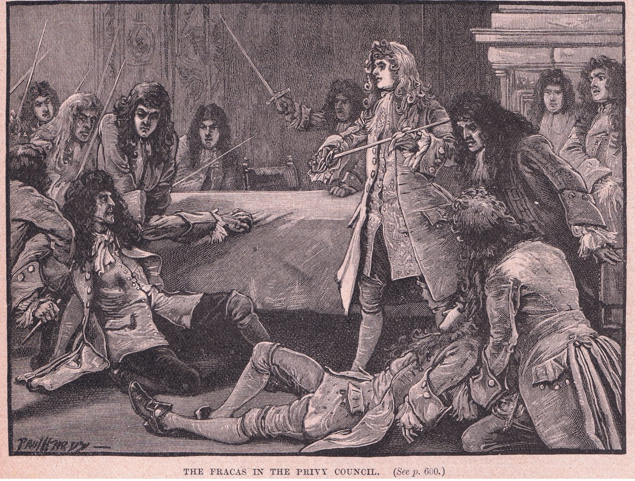 Fracas v tajné radě AD 1711 od Paul Hardy