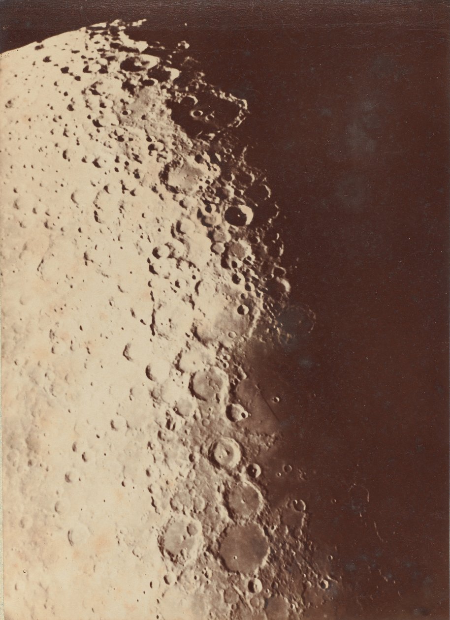 Lunární fotografie, jižní pól, 1890 od Paul Henry
