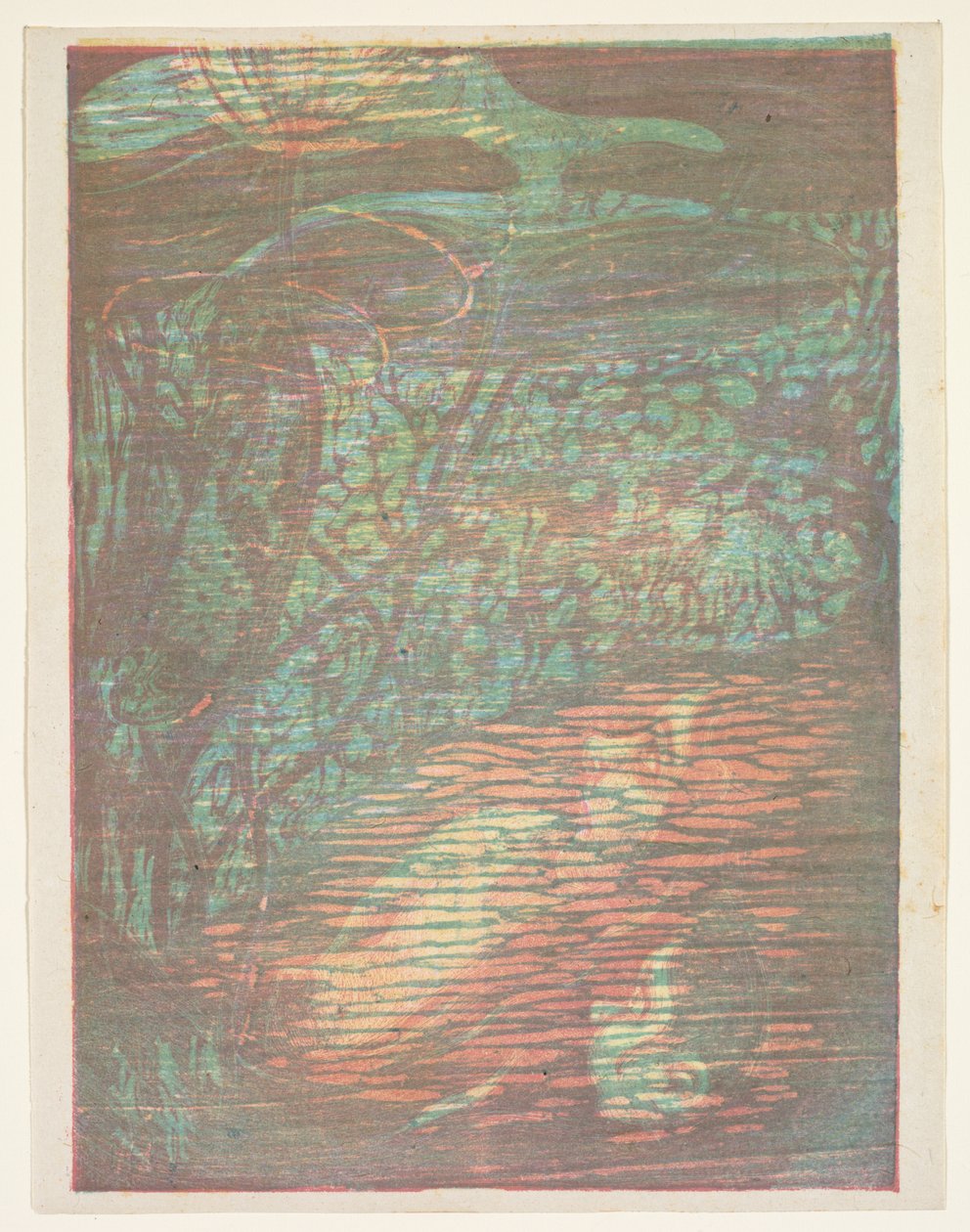 Vyděšená nymfa Nymphe Effraye, 1896. od Paul Herrmann