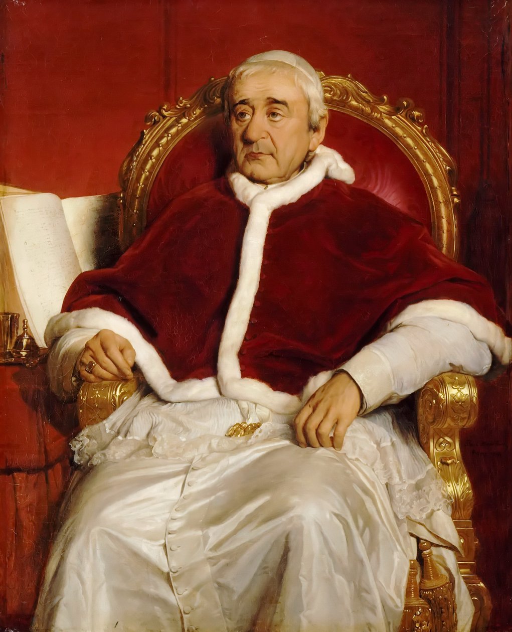 Portrét papeže Řehoře XVI. 1765-1846 od Paul Delaroche