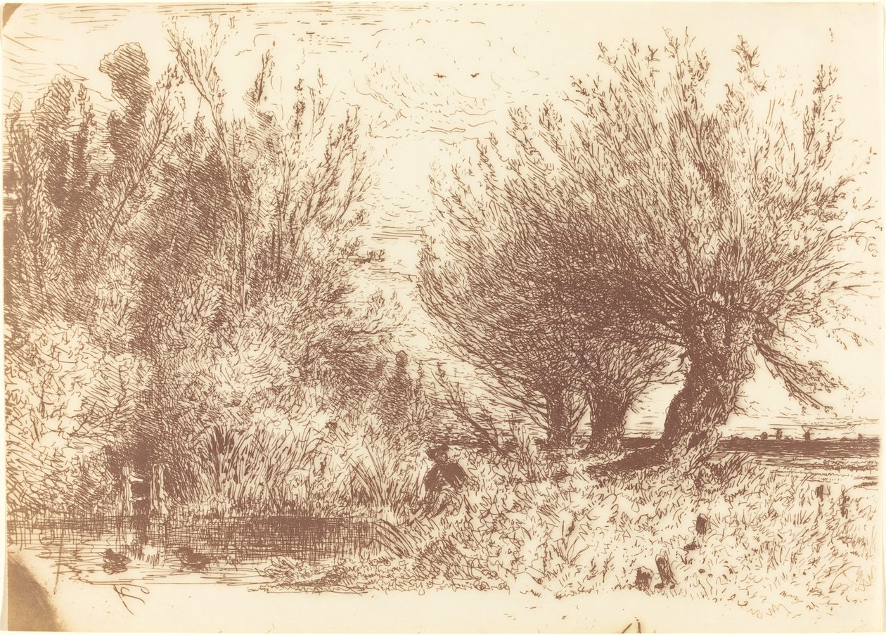 Břehy řeky (Bords de Riviere) od Paul Huet