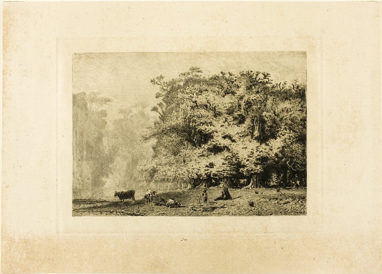Nedaleko Fontainebleau od Paul Huet