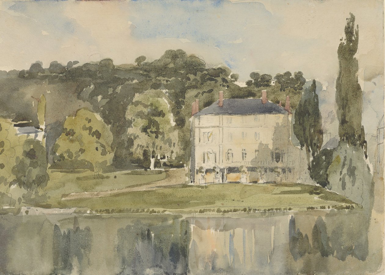 Pohled na zámek ve Folembray, ca. 1831. od Paul Huet