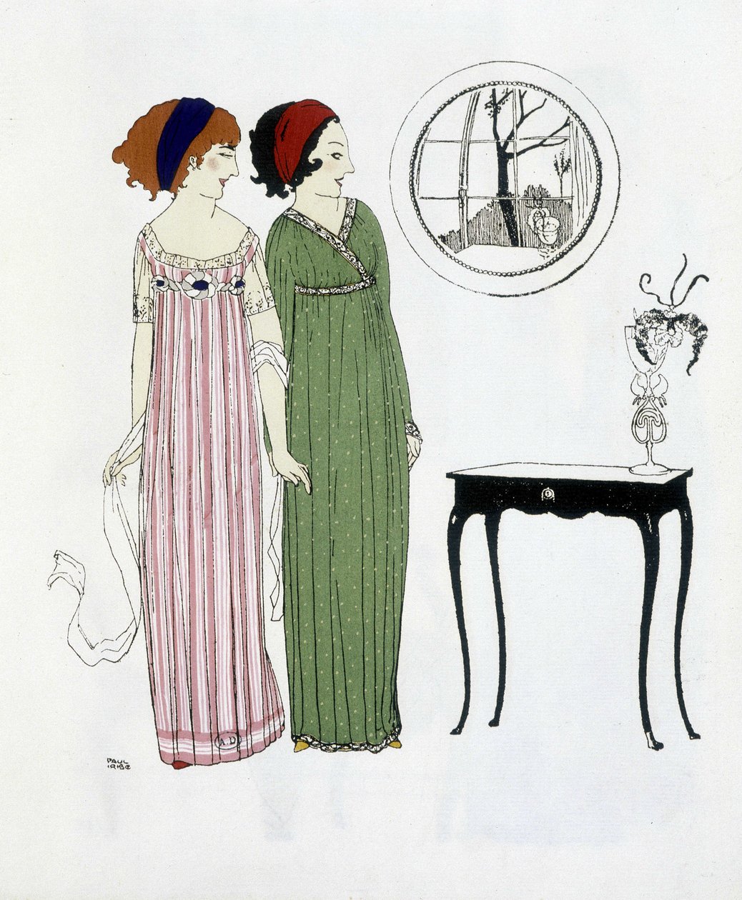 Kresba Paula Poireta čerpaná z „“Les Dresses de Paul Poiret“, kresba Paula Iribeho. 1908 od Paul Iribe
