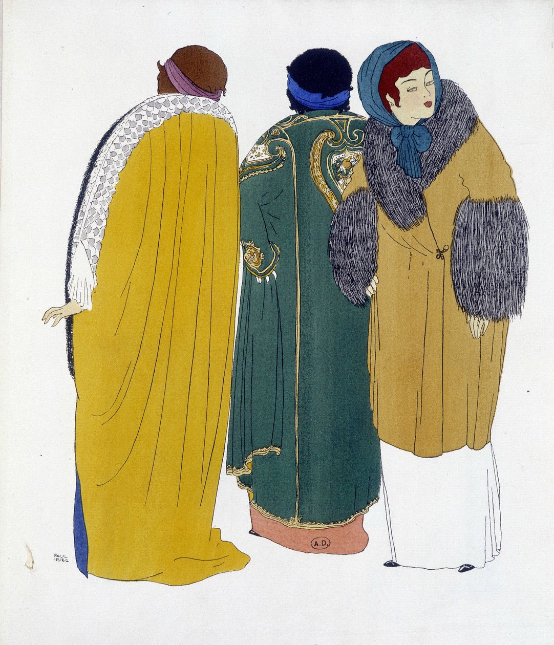 Kresba Paula Poireta čerpaná z „“Les Dresses de Paul Poiret“, kresba Paula Iribeho. 1911 od Paul Iribe