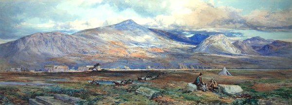 Paestum (akvarel a tělová barva na papíře) od Paul Jacob Naftel