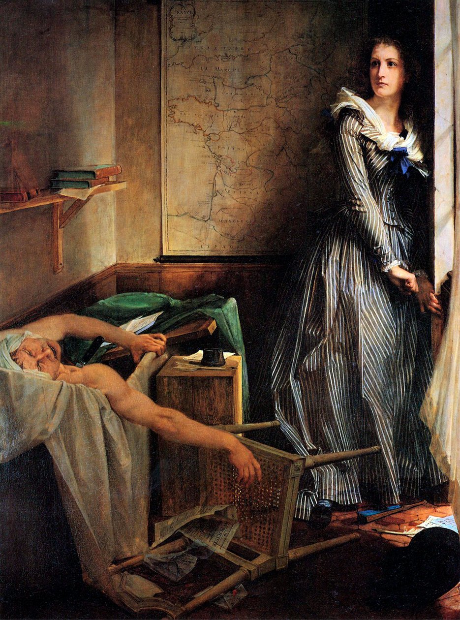 Charlotte Cordayová po vraždě Marata, 1861. od Paul Jacques Aimé Baudry