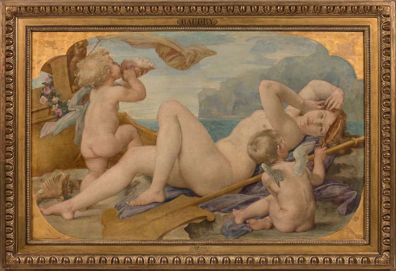 Cybele a Amphitrite, 1859. od Paul Jacques Aimé Baudry