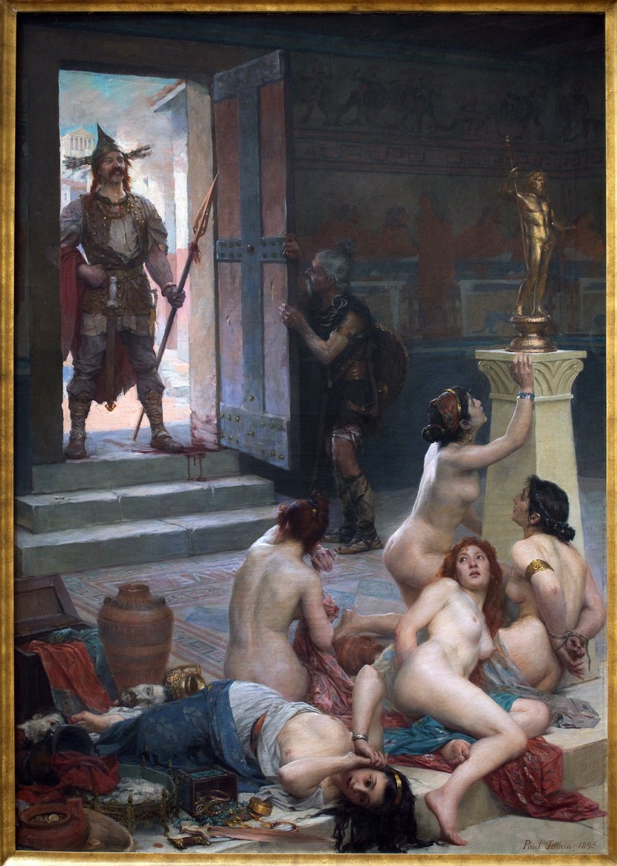 Brenn a jeho podíl na kořisti, obraz Paula Jamina (1853-1903) od Paul Jamin