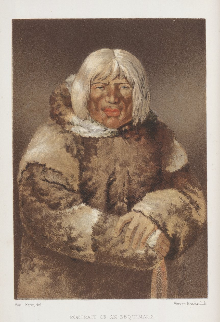 Portrét eskymáka, hospoda. 1859 od Paul Kane