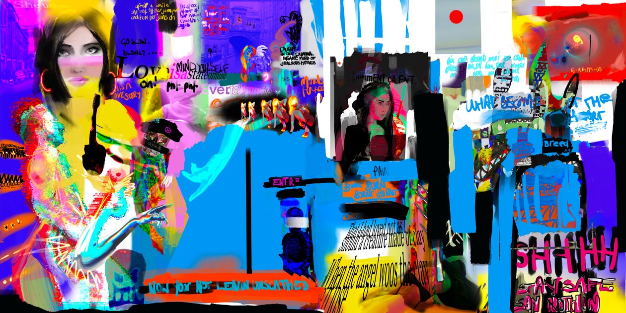 bušení, bušení, 2024 (digitální umění) od Paul Kempton