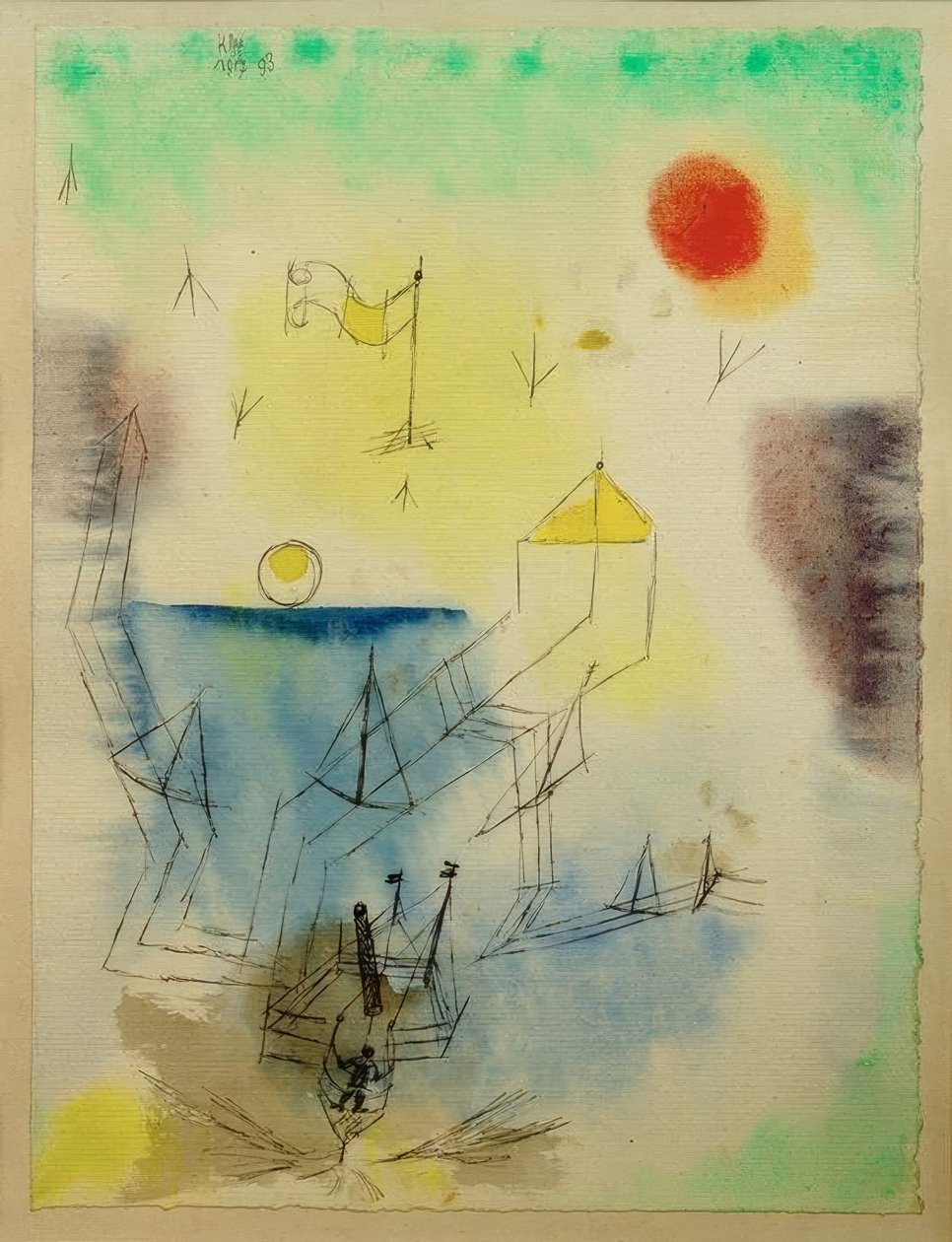 (Neulandský námořník začíná cestu) od Paul Klee