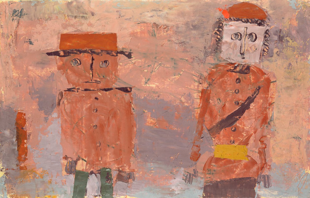 Nevěsta a ženich na podzim svého života od Paul Klee
