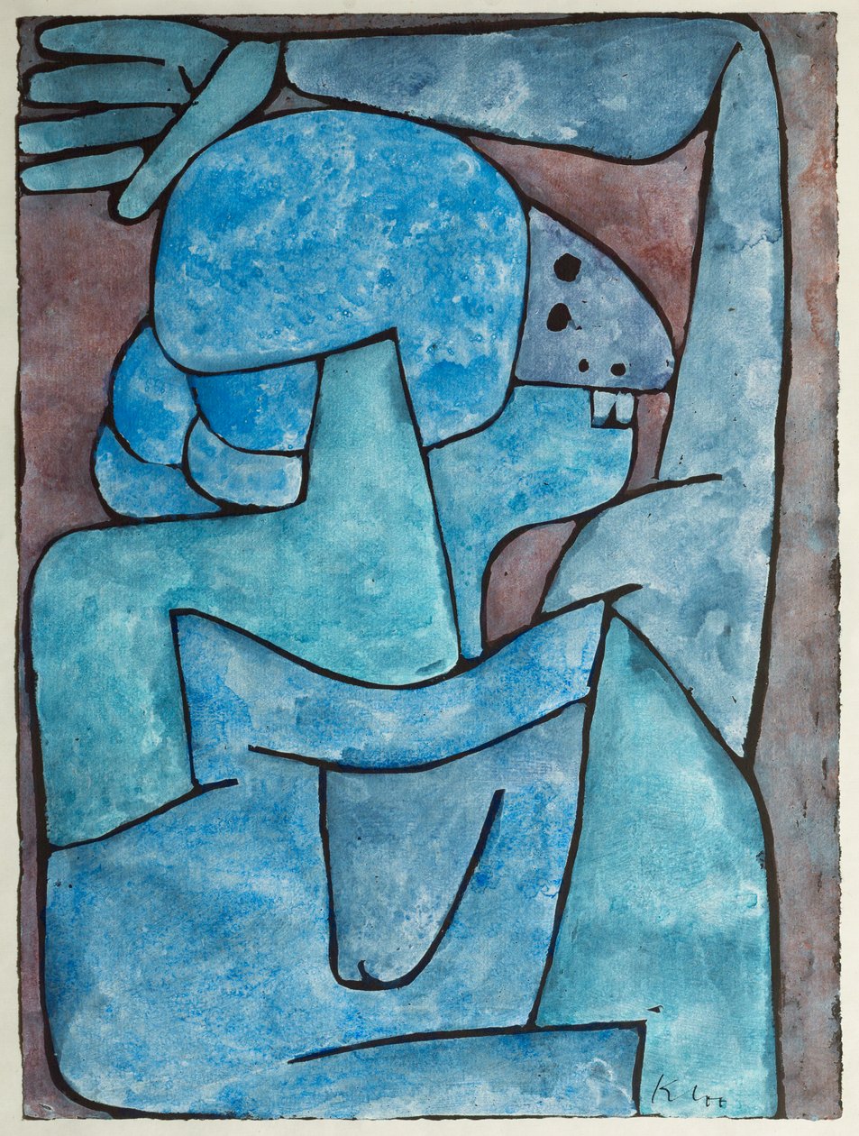 Dáma-přísežnice (kvaš) od Paul Klee