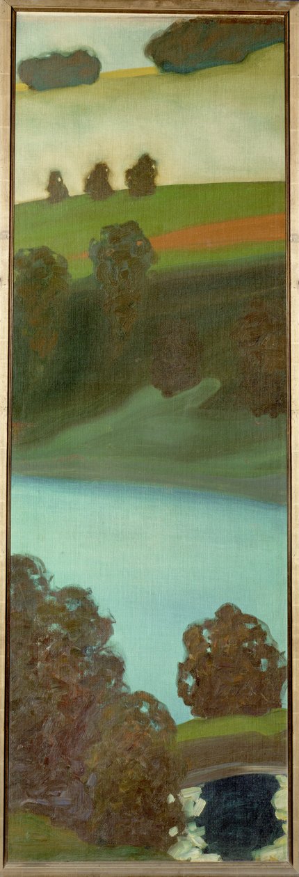 Pohled na řeku Aare, Švýcarsko (malba na plátně) od Paul Klee