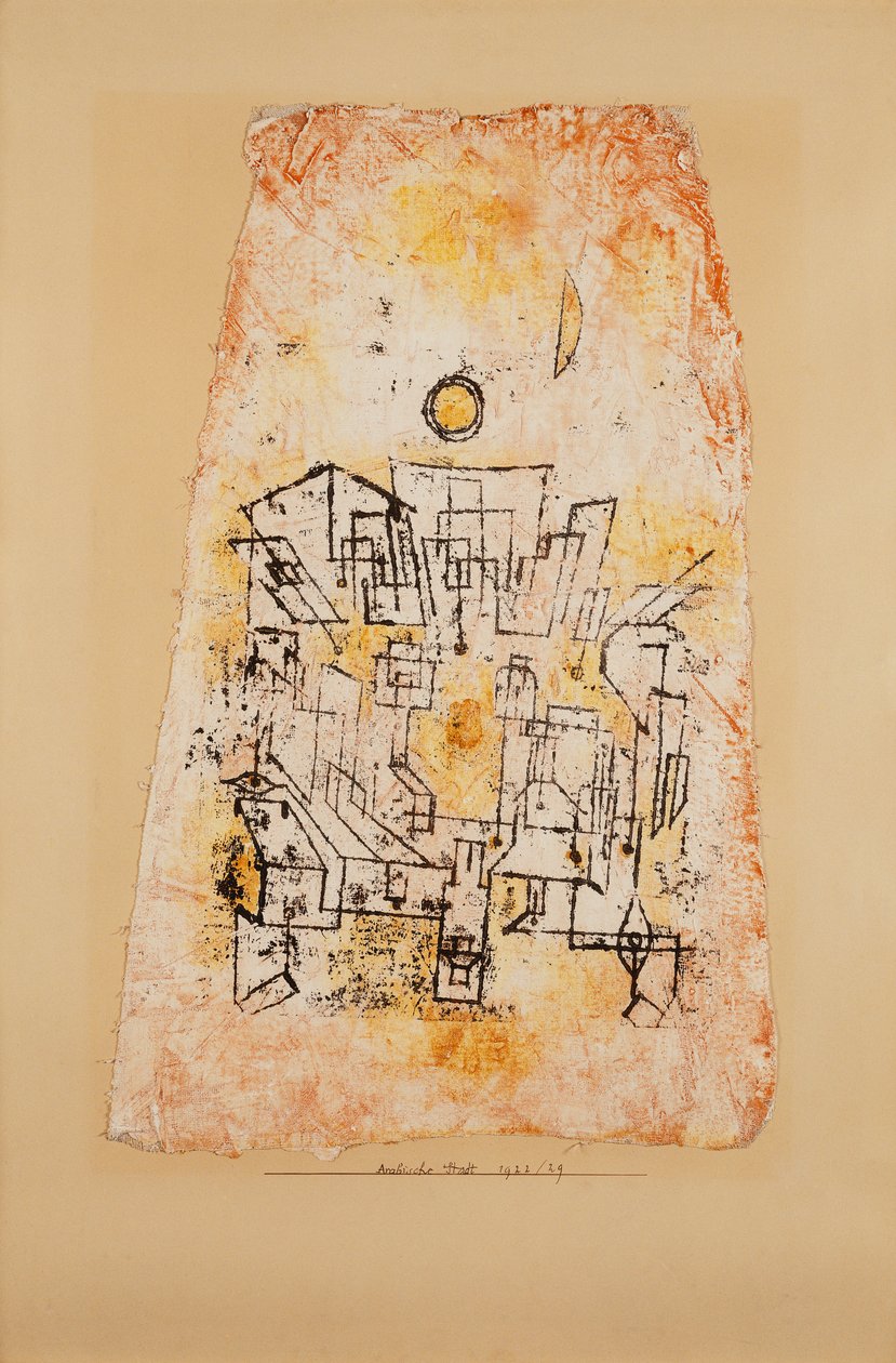 arabské město; arabské město od Paul Klee