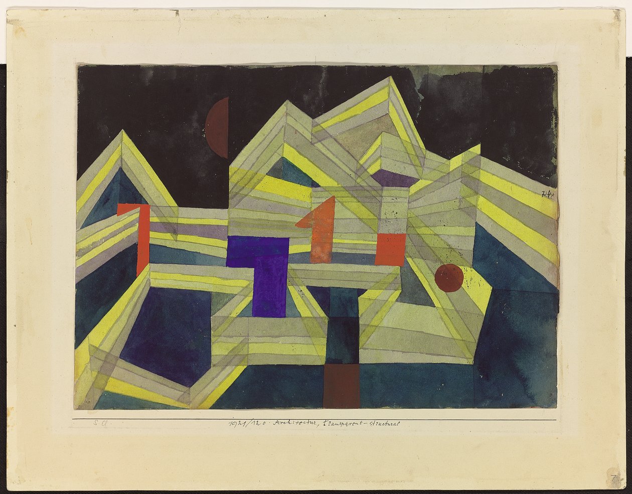 Architektura, Transparentní-Strukturální od Paul Klee