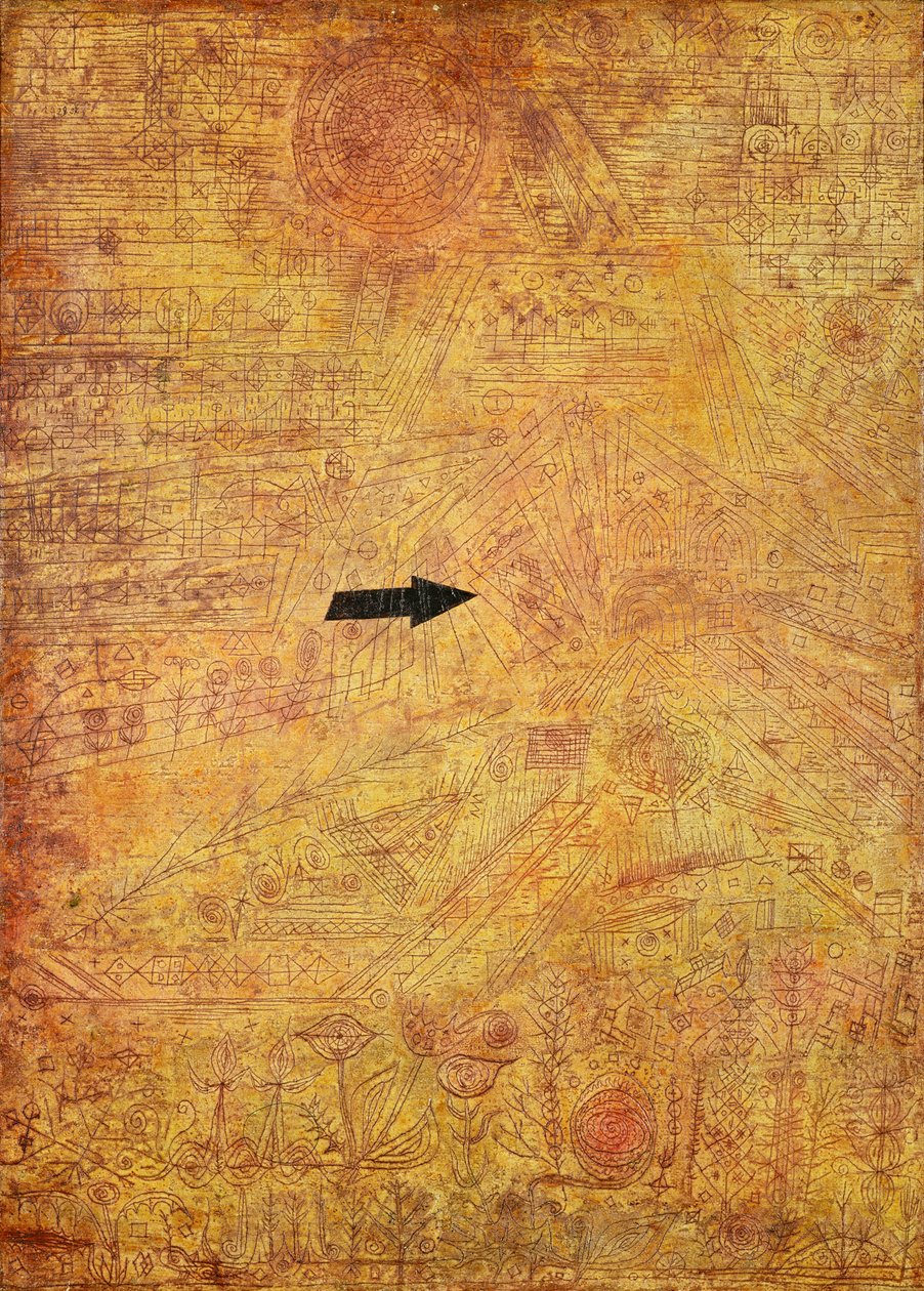 Šipka v zahradě od Paul Klee