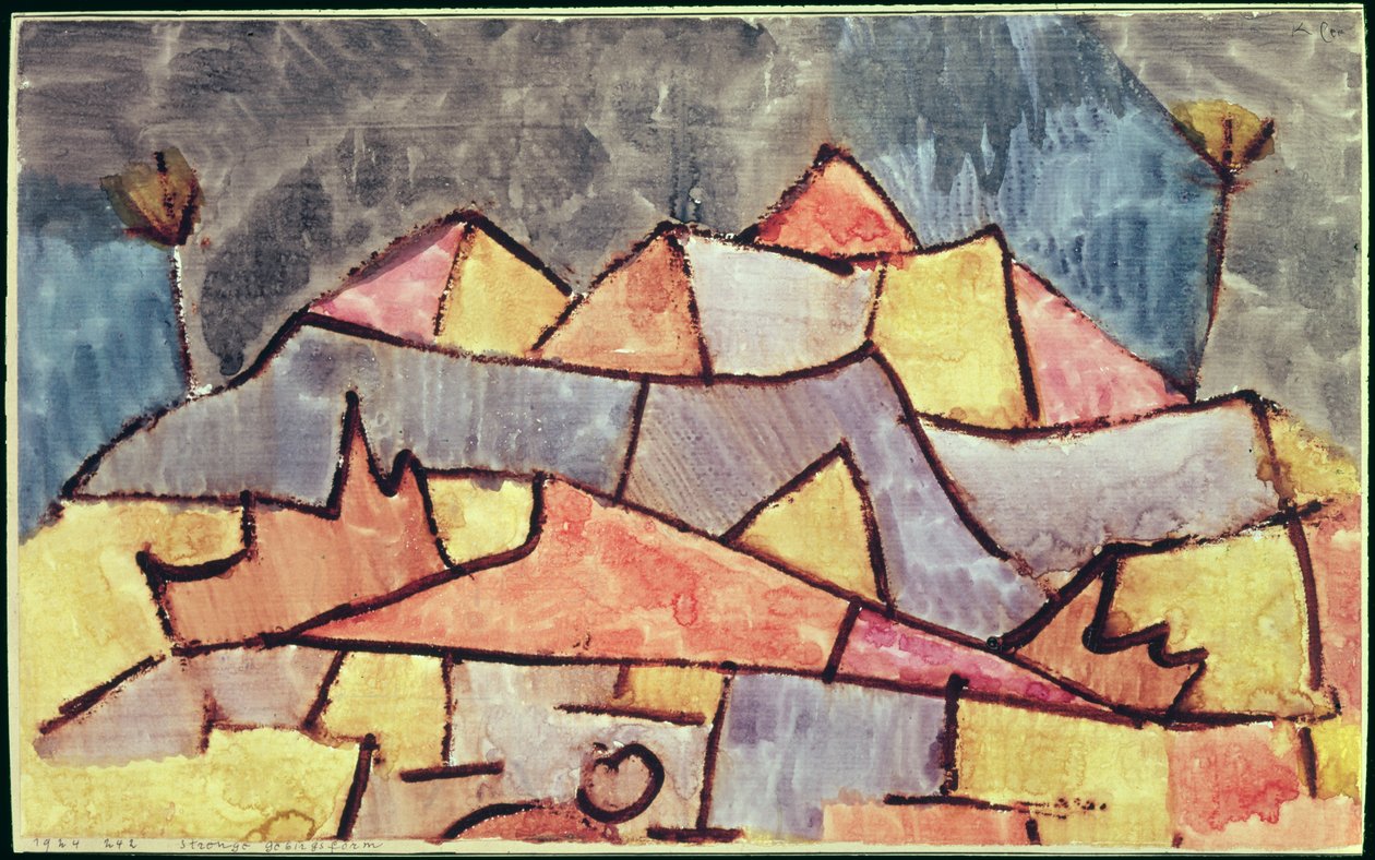 Strohý horský tvar od Paul Klee
