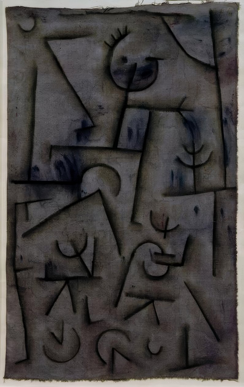 Bacchanal na červeném víně od Paul Klee