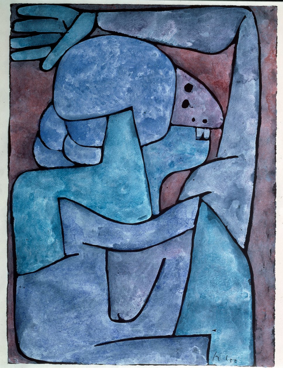 Pomlouvání žena - Malování od Paul Klee