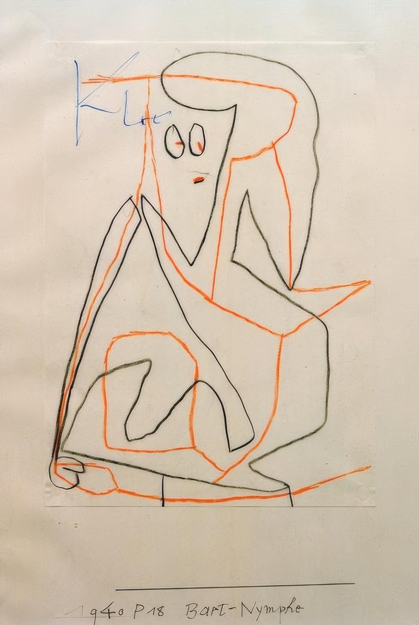 Vousová nymfa od Paul Klee