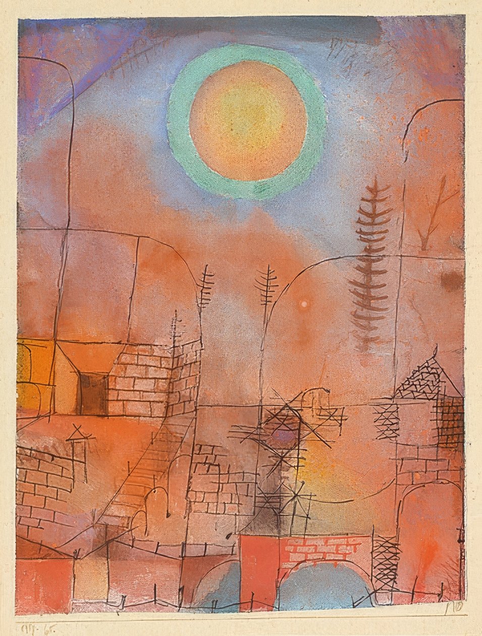 Budova. 1919 od Paul Klee