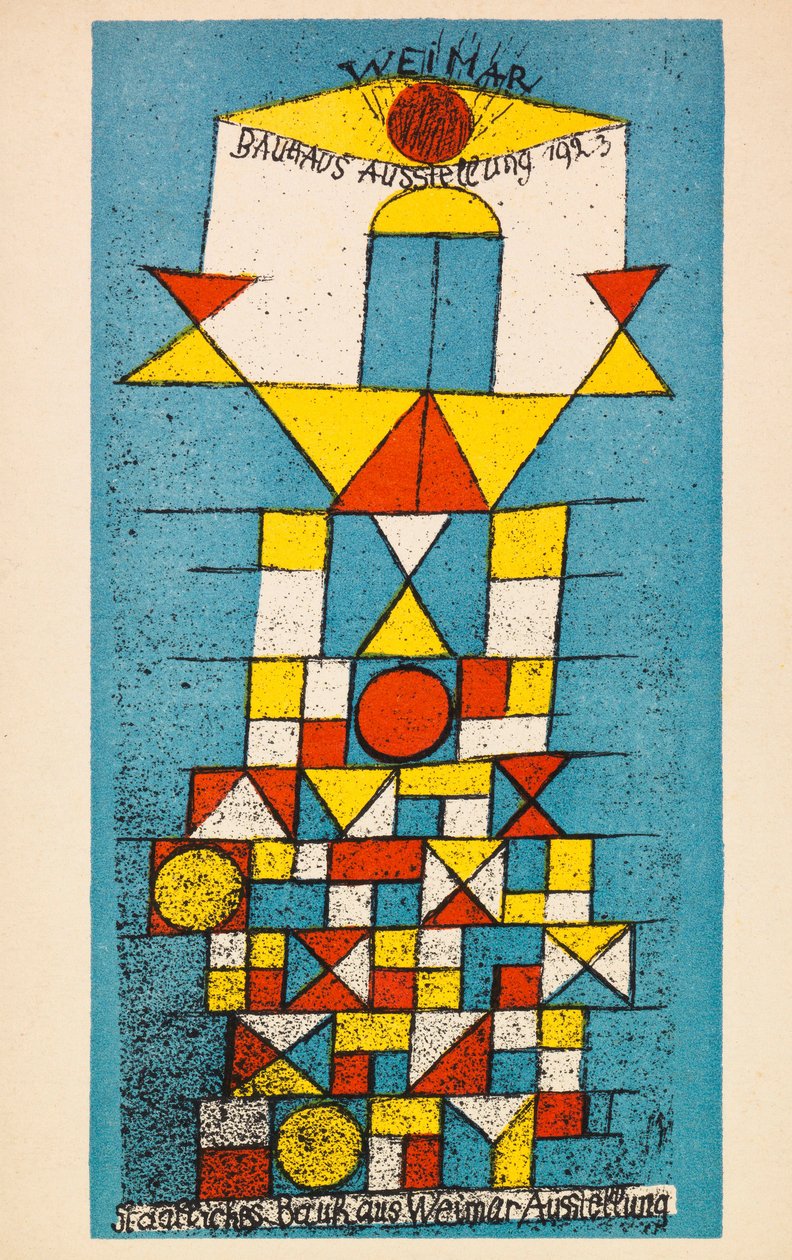 Výstava Bauhaus. Pohlednice, 1923. od Paul Klee