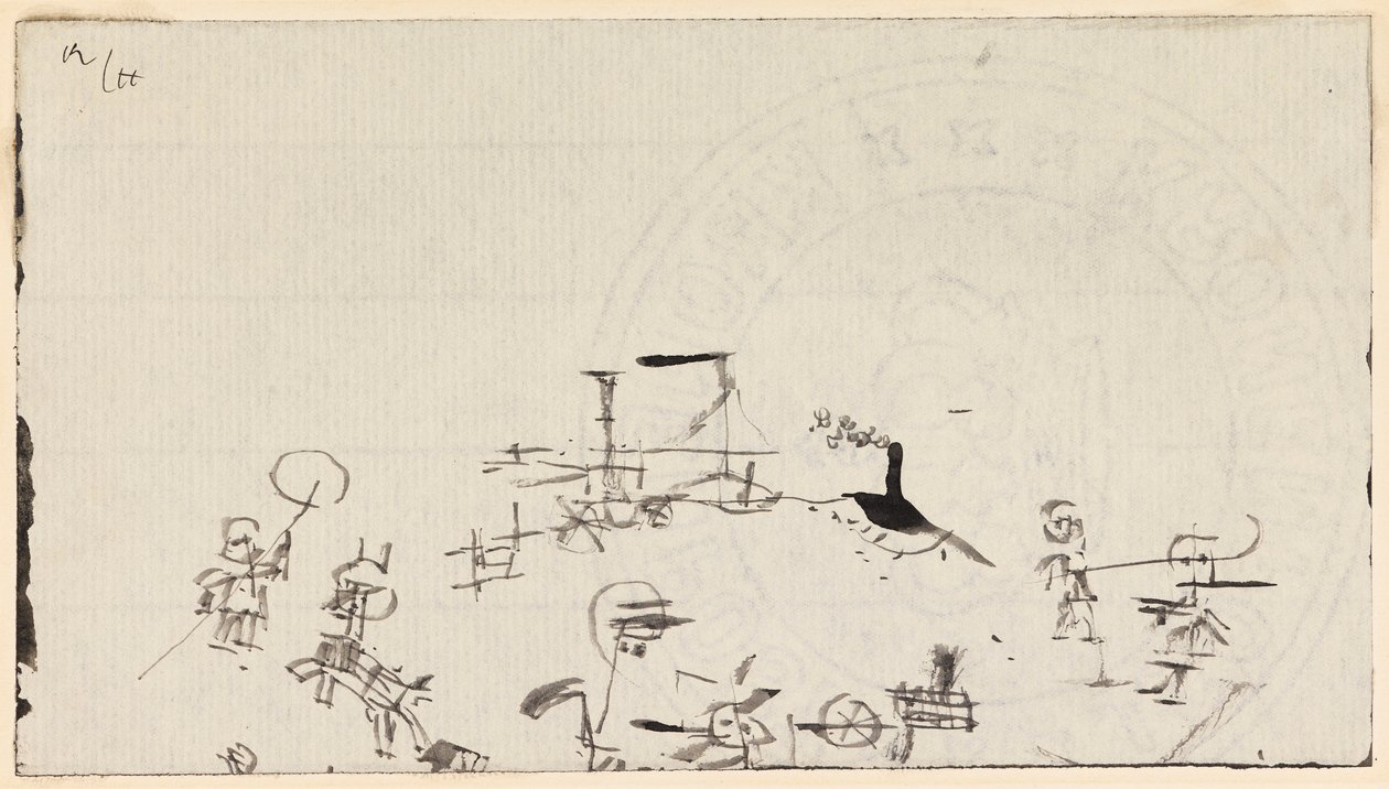 Rušná pláž, 1926. od Paul Klee
