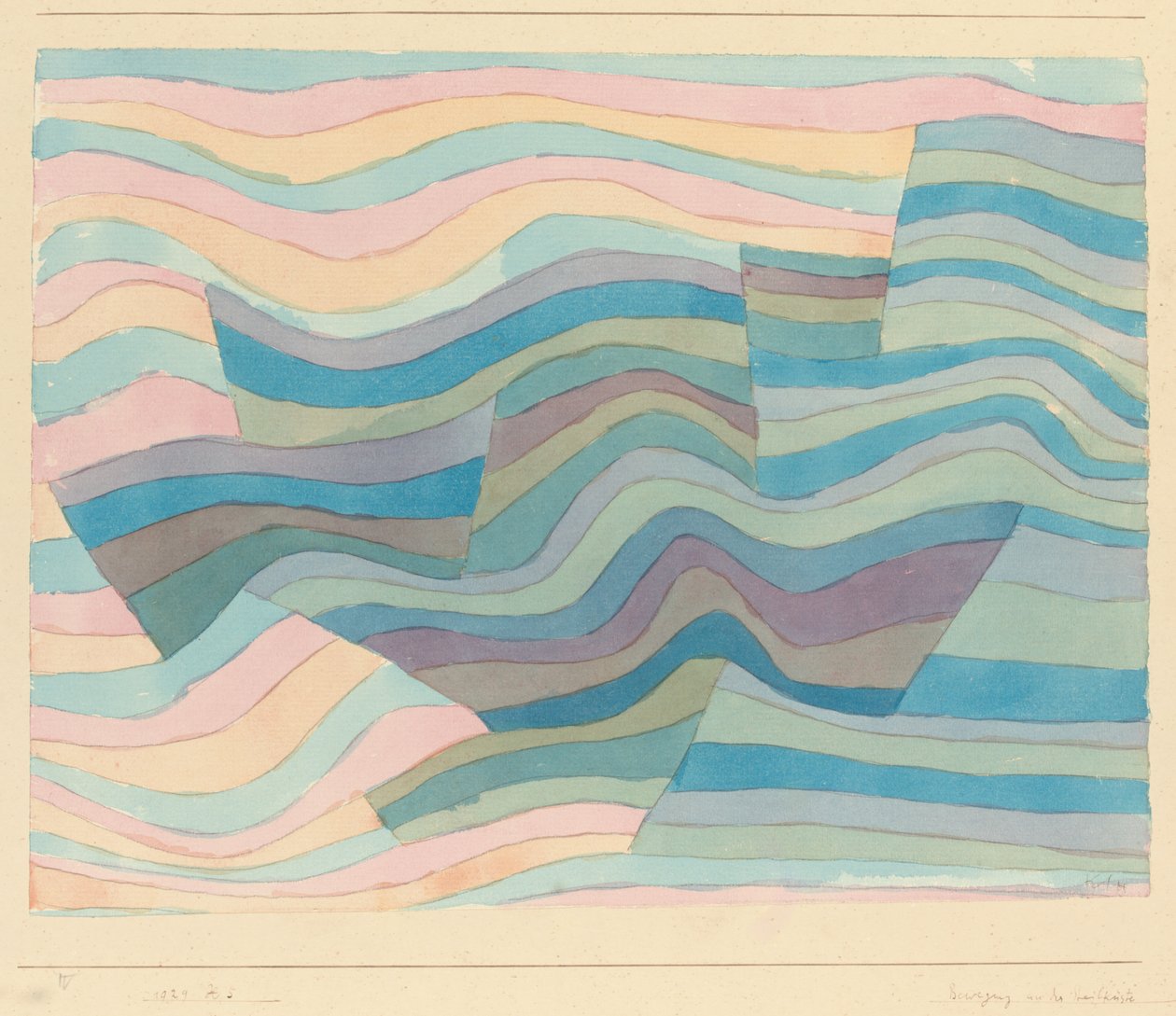 Pohyb na strmém pobřeží od Paul Klee