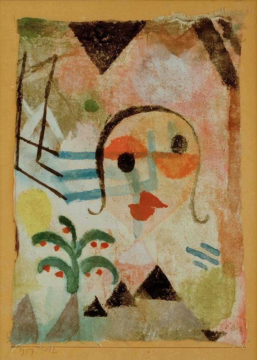 Portrét rusovlásky od Paul Klee