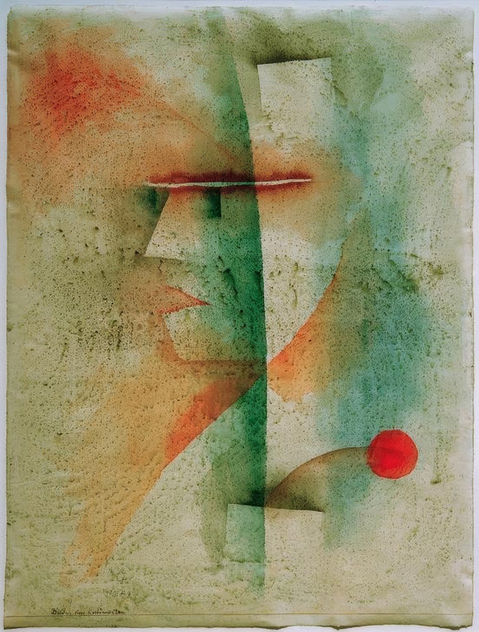 Portrét krojovaného muže od Paul Klee