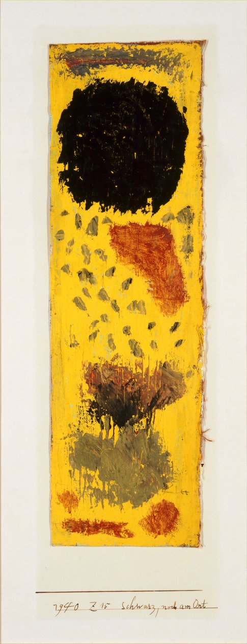 Černá, stále na místě, 1940. od Paul Klee