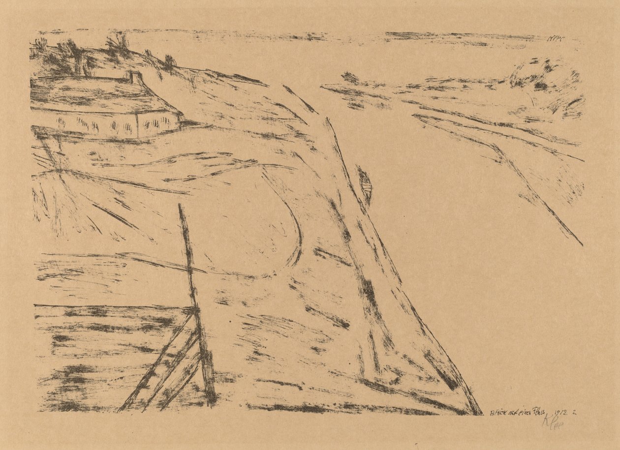 Pohled na řeku od Paul Klee