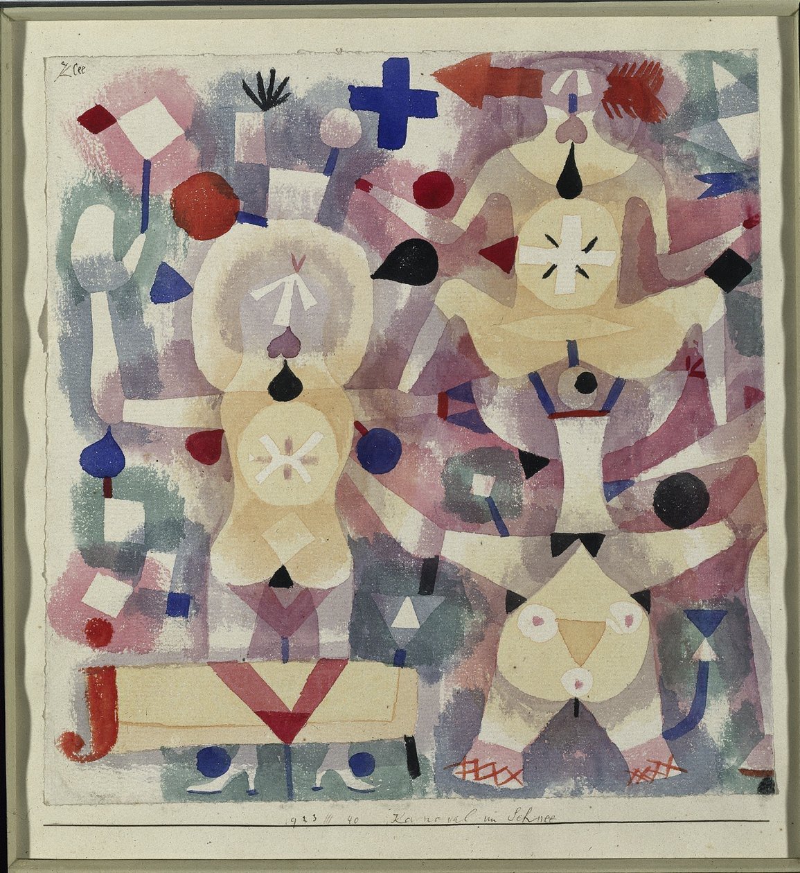 Karneval na sněhu od Paul Klee
