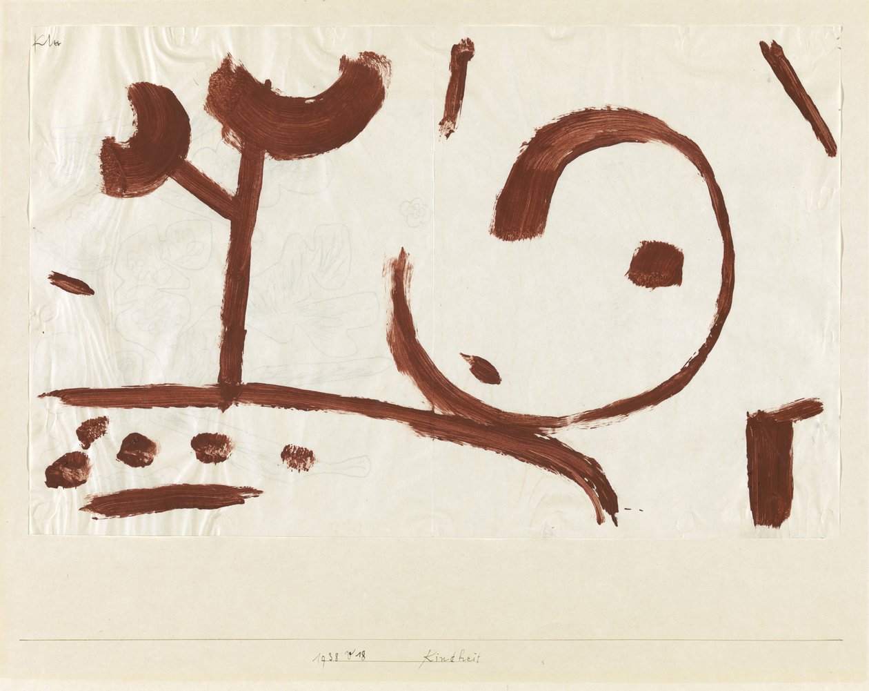 Dětství, 1938 od Paul Klee