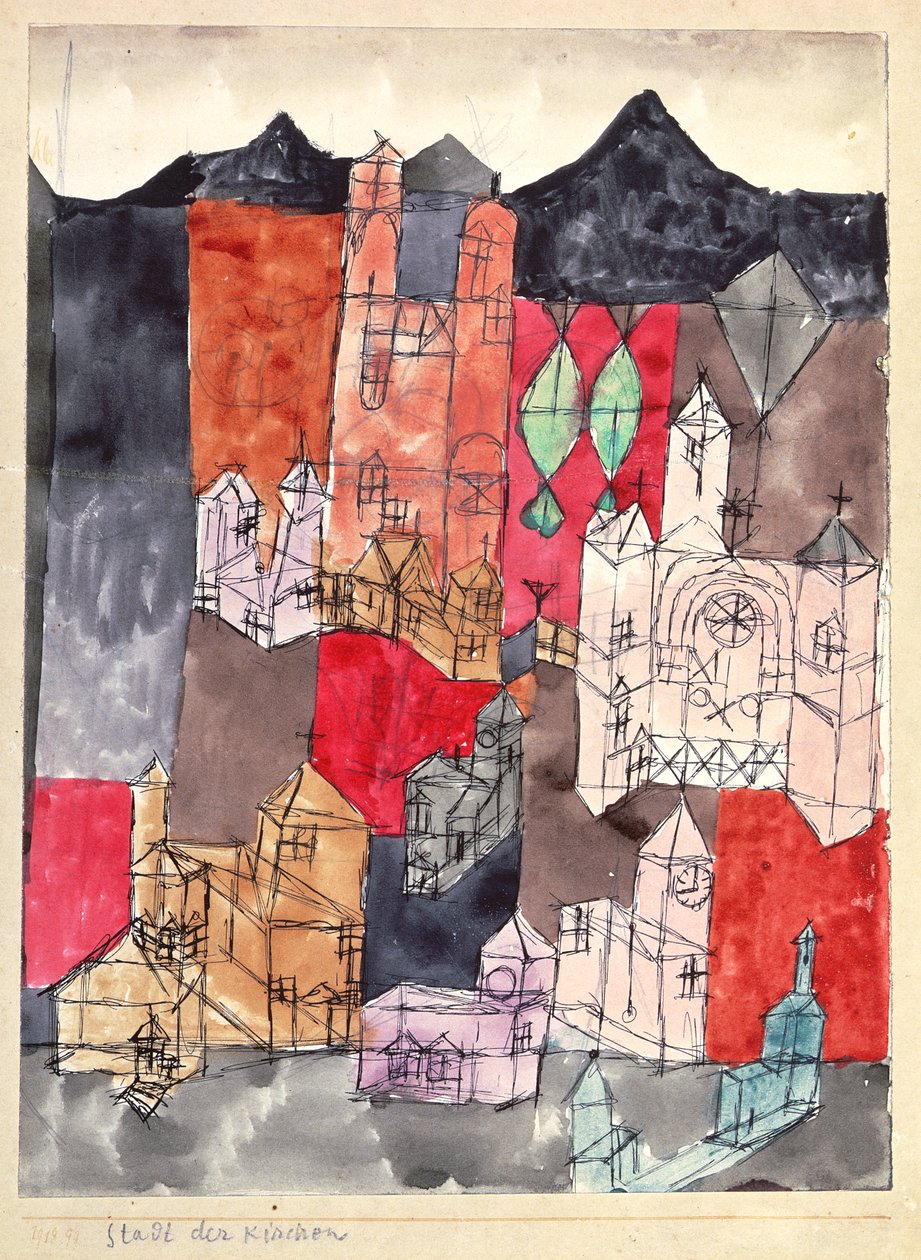 Město církví od Paul Klee