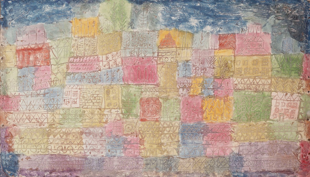 barevné scenérie; Barevné krajiny od Paul Klee