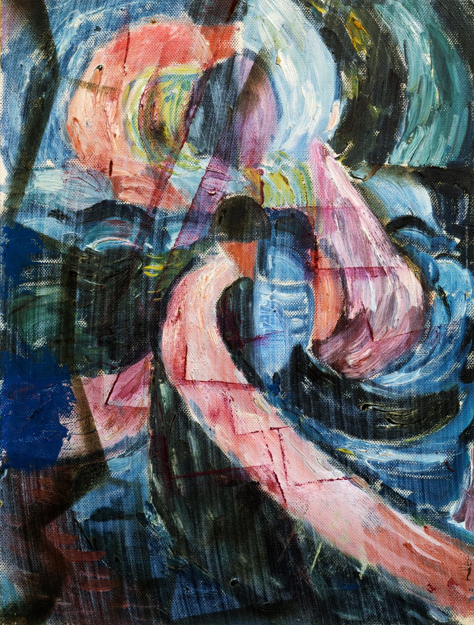 Stavba pod vodopádem, přechod od Paul Klee