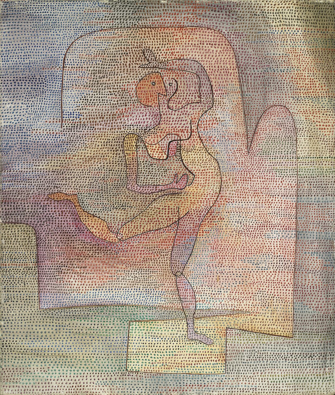 ""Tanečník"" (tanečník) - obraz Paula Klee (1879-1940) od Paul Klee