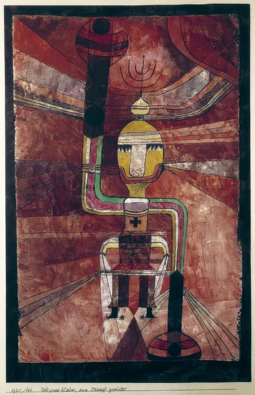 Velký císař, vyzbrojený k boji od Paul Klee