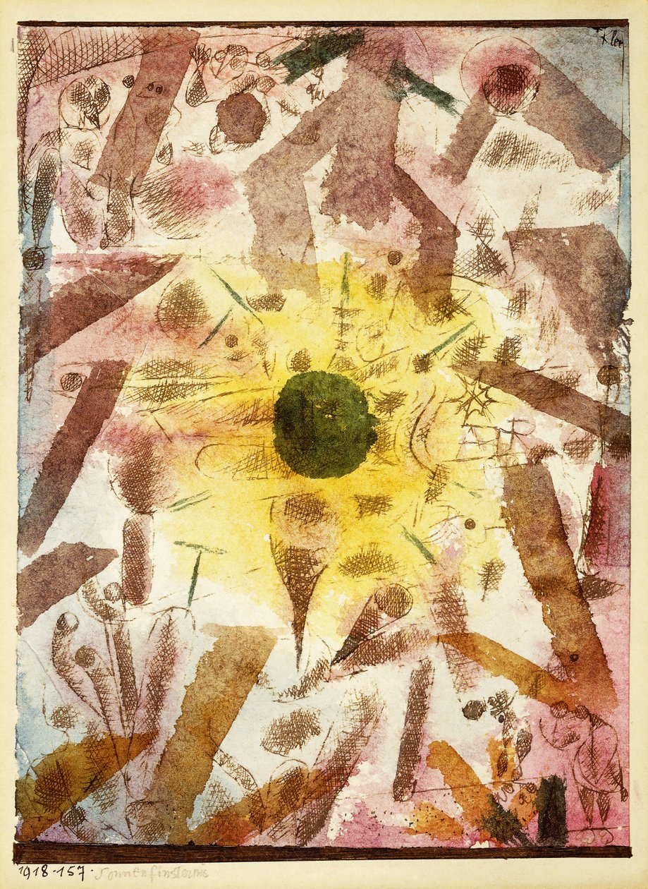 zatmění; zatmění Slunce od Paul Klee