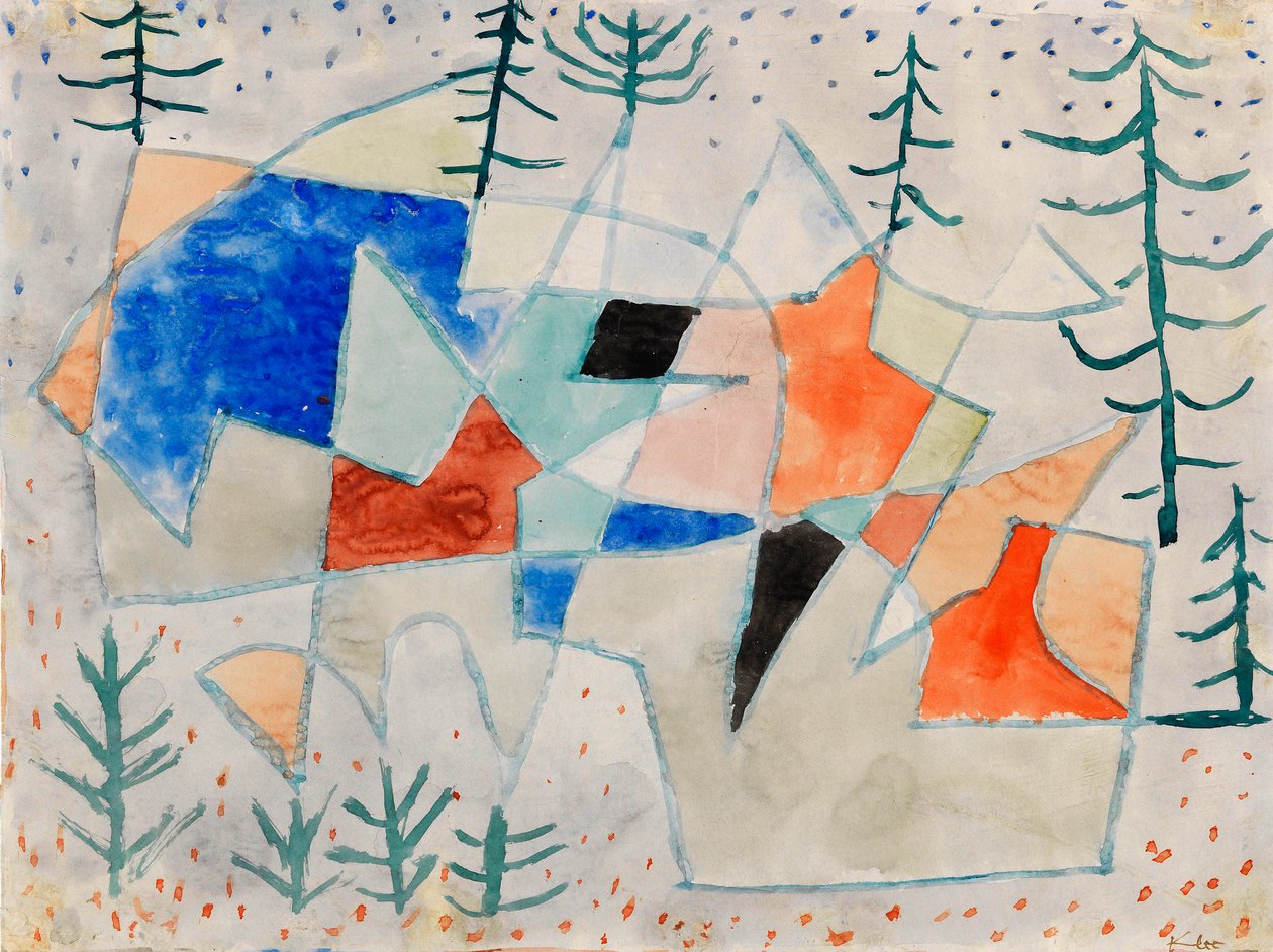 Edelklippe Noble cliff, 1933. od Paul Klee