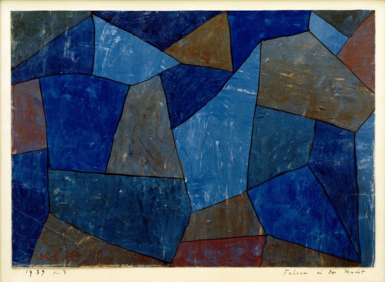 Skály v noci od Paul Klee