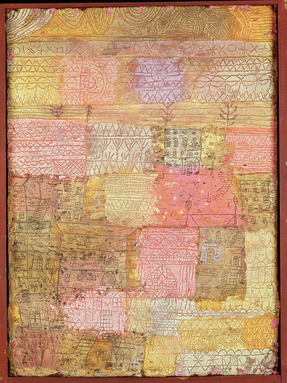 Florentská rezidenční čtvrť od Paul Klee