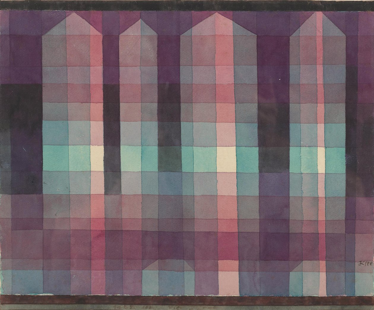 Čtyři věže, 1923. od Paul Klee