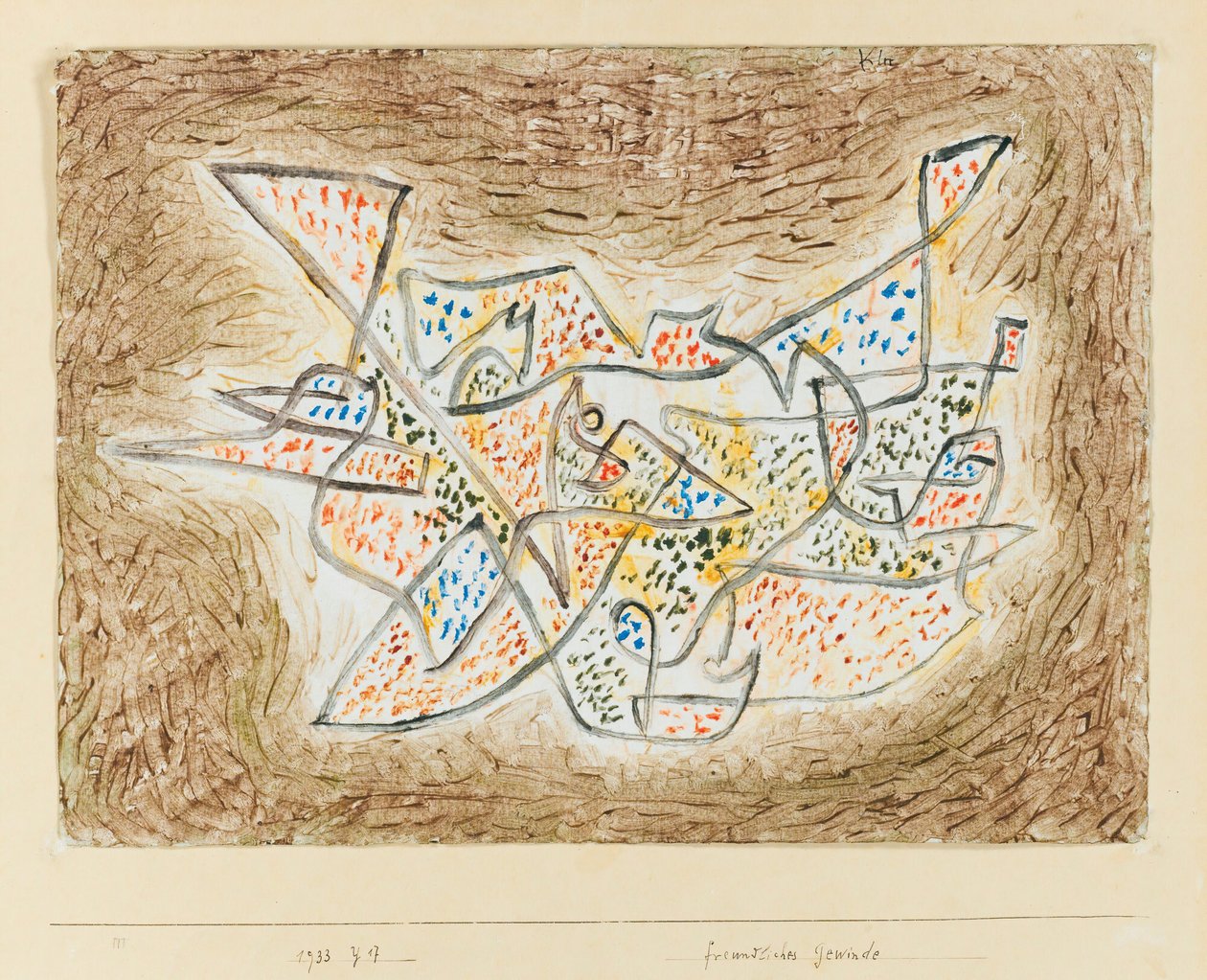 Přátelský meandr, 1933. od Paul Klee