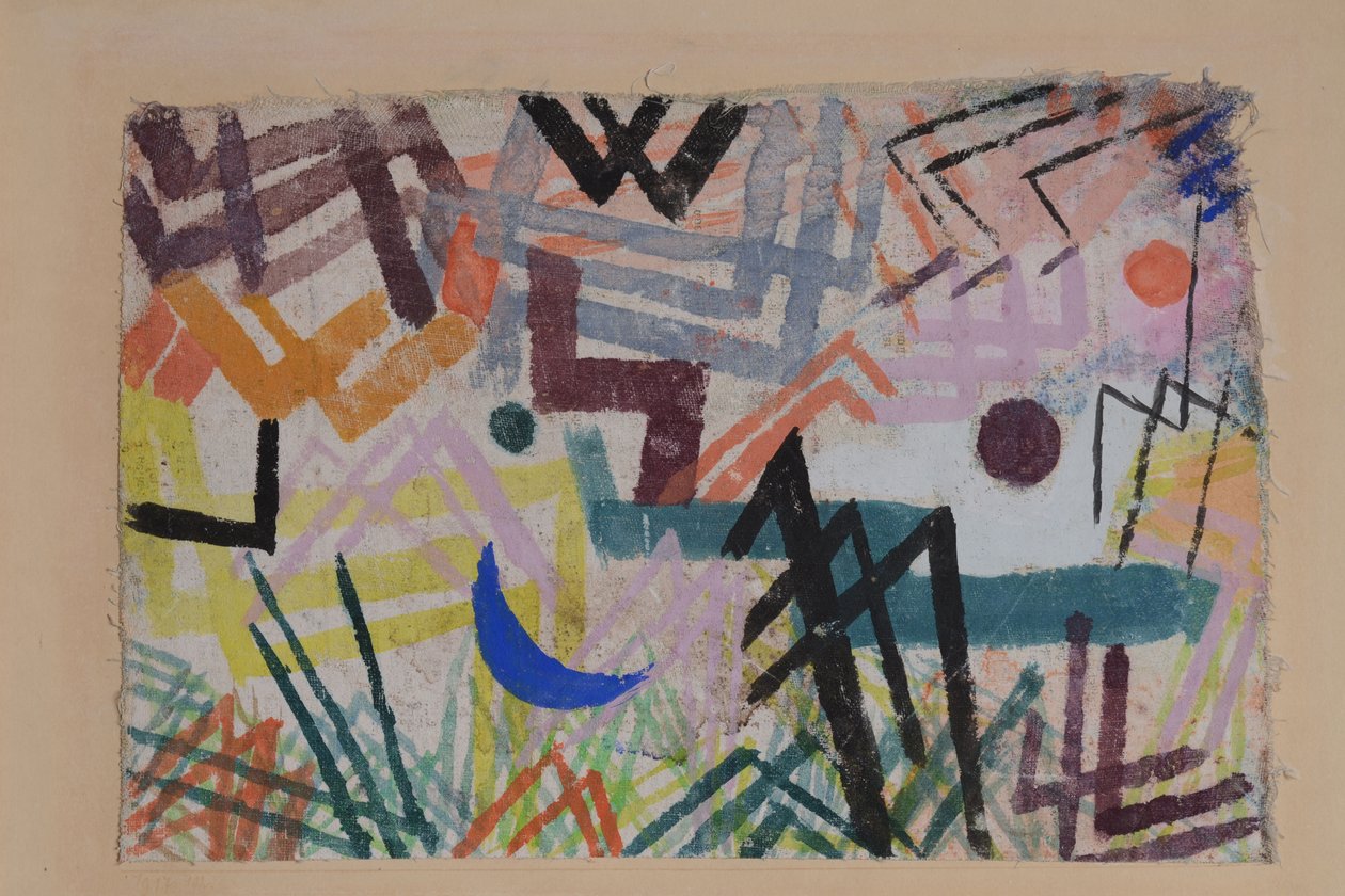 Hra sil Lech Landscape, 1917. od Paul Klee