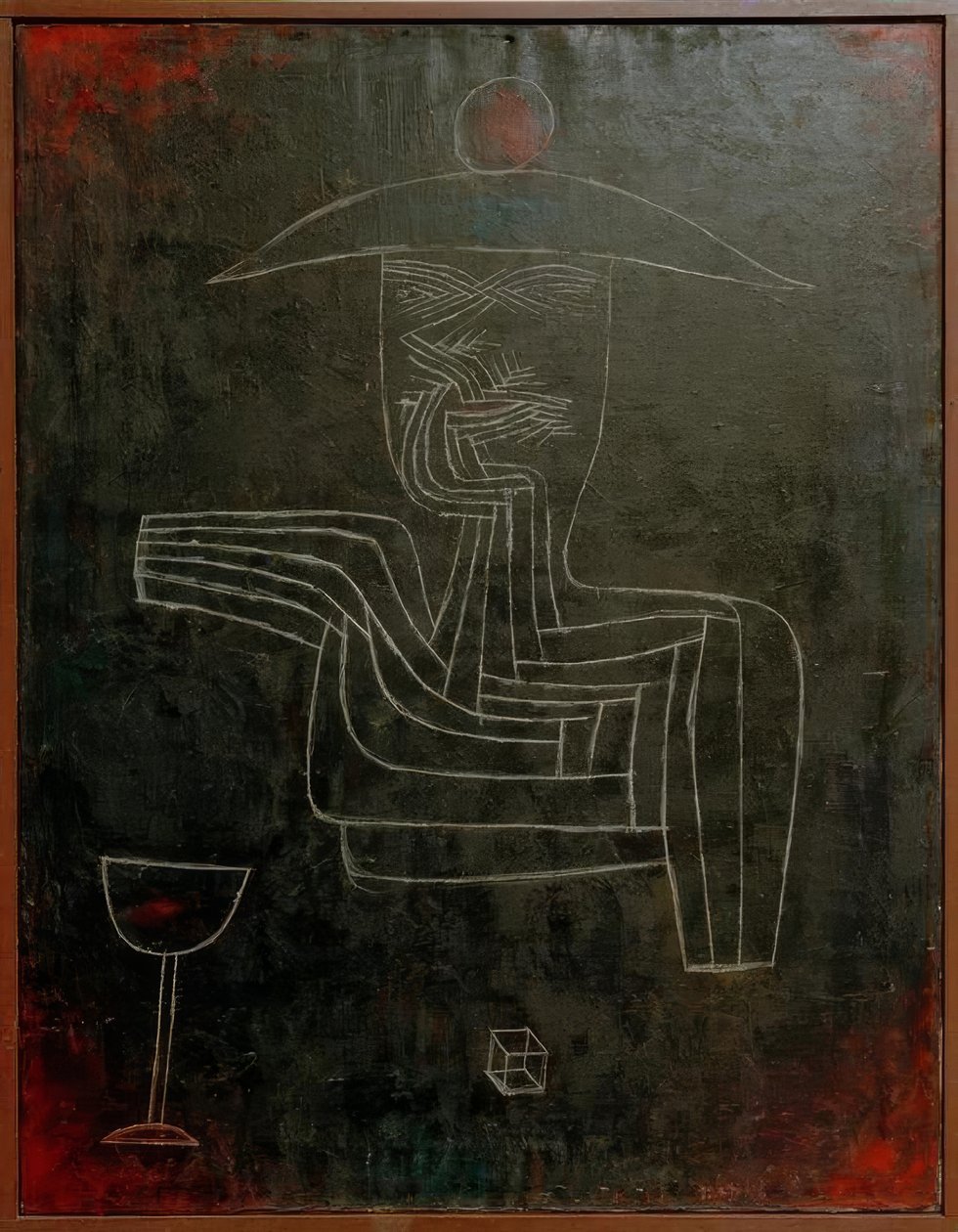 Duch s vínem a hrou od Paul Klee